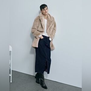 Zara faux fur coat